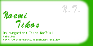 noemi tikos business card